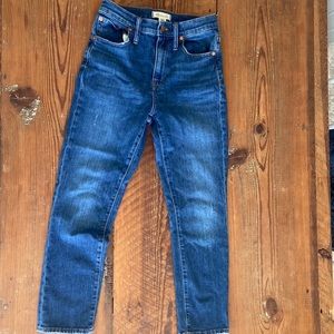 Madewell Jeans Women 25 Blue The High Rise Slim Crop Boy Jean